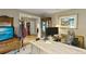 Well-lit home office with hardwood floors, desk, and decorative accents at 2139 Bramlett Nw Pl, Marietta, GA 30064