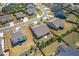 Panoramic aerial perspective of homes with well-kept gardens and lawns at 3715 Bridges Ct, Cumming, GA 30040