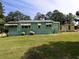 Backyard of a single-Gathering home with a detached garage, green grass, and lots of space at 6296 Longino Drive, Union City, GA 30291