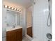 Bathroom with a tiled walk-in shower and modern fixtures at 6296 Longino Drive, Union City, GA 30291