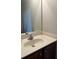 Bathroom vanity featuring sink, faucet, mirror, and cabinet at 107 Providence Run, Dallas, GA 30157
