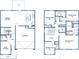 Detailed floor plan showcasing the layout of the home, including the bedrooms, kitchen, and living areas at 358 Friendship Oak Way, Hampton, GA 30228