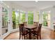 Cozy breakfast nook surrounded by windows with a view of the trees at 3714 Westbrooke Ne Cir, Brookhaven, GA 30319