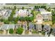 Aerial view of a two-story home located in a neighborhood near shopping and dining areas at 1310 Scenic View Trce, Lawrenceville, GA 30044