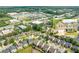 Aerial view of home in a vibrant neighborhood, showcasing its proximity to shopping and recreational areas at 1310 Scenic View Trce, Lawrenceville, GA 30044