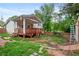 Backyard view of a home with a wooden deck, and ladder at 2100 Rockies Ct, Norcross, GA 30071