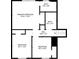 Floorplan of the third floor featuring a primary bedroom, bath, hall and bedroom at 2100 Rockies Ct, Norcross, GA 30071