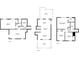 Three floorplans featuring bedrooms, bathrooms, halls, laundry, kitchen, deck, dining room, living room, and porch at 2100 Rockies Ct, Norcross, GA 30071