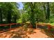 Outdoor deck providing an amazing backyard view with lush greenery and plenty of trees and natural light at 3017 Tribble Ln, Atlanta, GA 30311