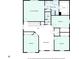 Detailed second floor plan illustrating the layout of the home's bedrooms and bathrooms at 45 Waterloo Ct, Hiram, GA 30141