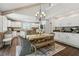 Spacious eat-in kitchen with an island, dining table, and updated appliances at 400 N Peachtree Pkwy, Peachtree City, GA 30269