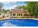 Inviting backyard pool with a spacious deck, perfect for outdoor relaxation and entertaining at 400 N Peachtree Pkwy, Peachtree City, GA 30269
