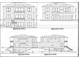 Elevation plans for the home's front, rear, left, and right sides display its architectural design and dimensions at 4109 Abbotts Bridge Rd, Duluth, GA 30097