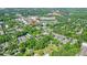 Aerial view of a home with a large property close to downtown Woodstock at 110 Barnesdale Ter, Woodstock, GA 30188