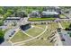 An amphitheater features tiered seating and mature landscaping at 110 Barnesdale Ter, Woodstock, GA 30188