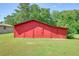 Image of the backyard, showing an outbuilding that could be used for storage or hobbies at 110 Barnesdale Ter, Woodstock, GA 30188