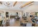 Well lit dining room area that is part of an open floor concept shared with a kitchen at 3462 Fishpond Cir, Dacula, GA 30019