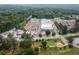 An aerial view showcases the commercial property surrounded by lush greenery and ample parking space at 3585 Adelaide Xing, Brookhaven, GA 30319