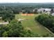 Aerial view of the community's sports fields and surrounding greenery at 3585 Adelaide Xing, Brookhaven, GA 30319