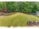 Large backyard features a playground, shed, grassy area, and an outdoor grill at 3835 Annandale Ln, Suwanee, GA 30024