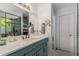 Modern bathroom featuring marble countertops, sleek fixtures, and stylish decor at 3835 Annandale Ln, Suwanee, GA 30024