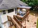Cozy upper deck with covered seating and outdoor dining area at 3835 Annandale Ln, Suwanee, GA 30024