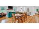 Bright living room and dining room combination featuring hardwood floors and plenty of natural light at 1571 Boulevard Lorraine Sw, Atlanta, GA 30311