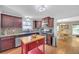 Charming kitchen with stainless steel appliances, custom backsplash, and center island at 2505 Oakrill Rd, Marietta, GA 30062