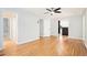 Open bedroom with ensuite bathroom, hardwood floors and multiple closets at 6300 Mountain Brook Ln, Atlanta, GA 30328