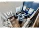 Aerial view of the living room with elegant furnishings and decor at 133 Canal St, Hampton, GA 30228