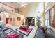 Inviting living room with soaring ceilings, abundant natural light, and comfortable seating at 1996 Wellesley Trce, Atlanta, GA 30338