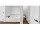 Bathroom boasts a relaxing soaking tub, adjacent to a private toilet room and wood grain floors at 284 Due West Ct, Dallas, GA 30157