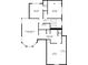 Upstairs floor plan featuring 2 bedrooms, one primary bedroom and 2 baths at 284 Due West Ct, Dallas, GA 30157