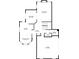 Floorplan featuring a kitchen, dining area, living room, garage, laundry, foyer, breakfast nook and bath with dimensions at 284 Due West Ct, Dallas, GA 30157