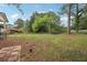 A spacious backyard with a patio and mature trees offering a tranquil outdoor setting at 1340 Juneau Ct, Tucker, GA 30084