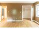 Bedroom with hardwood floors and closet at 4507 Laurie Ln, Powder Springs, GA 30127