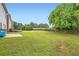 Expansive backyard featuring a lush lawn and mature trees at 909 Pine Cove Dr, Lilburn, GA 30047
