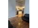 The kitchen features white cabinets, stainless steel appliances, and dark countertops at 20 Marietta Nw St # 10 F, Atlanta, GA 30303