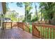 Wooden deck offers an outdoor living space with views of the backyard at 1321 Avon Sw Ave, Atlanta, GA 30310