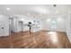 Open-concept area boasting hardwood floors, white walls, and recessed lighting throughout at 1321 Avon Sw Ave, Atlanta, GA 30310