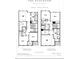 Second floor floorplan, with owner's suite, bedrooms, bathrooms and laundry at 2260 Siskin Square Rd # 90, Duluth, GA 30096