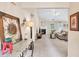 Spacious living room with vaulted ceilings, a cozy fireplace, and neutral decor at 1520 Great Oaks Dr, Lawrenceville, GA 30045