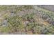 Aerial view of a wooded property featuring a cozy house near a scenic lake at 1791 Lake George Dr, Lithia Springs, GA 30122