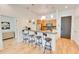 Bright kitchen with breakfast bar and open concept design at 1430 Dresden Ne Dr # 225, Atlanta, GA 30319