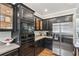 Modern kitchen with stainless steel appliances and dark wood cabinets at 220 Galesburg Dr, Lawrenceville, GA 30044