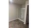 Modern bathroom featuring a glass-enclosed shower and tile flooring at 6423 Rosetta Drive, Unit 66 # 66, South Fulton, GA 30331