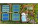 Aerial view of community tennis courts, basketball court and pool at 813 Poplar Ter, Canton, GA 30115