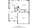 Detailed first floor floor plan showcasing the layout of the kitchen, living, dining, and garage at 813 Poplar Ter, Canton, GA 30115