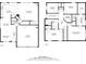 Complete home floor plan of both floors showcasing the layout of the home at 813 Poplar Ter, Canton, GA 30115