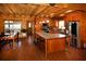 Open concept kitchen with island, stainless steel appliances, and dining area at 1225 Pitts Chapel, Newborn, GA 30056